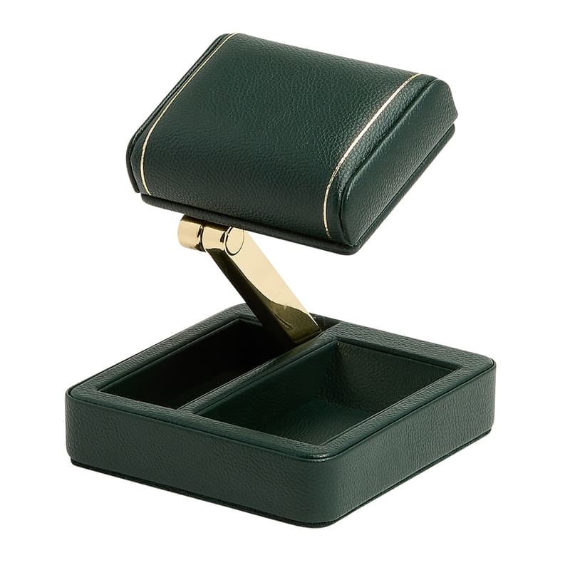 WOLF | British Racing Single Travel Watch Stand | Green