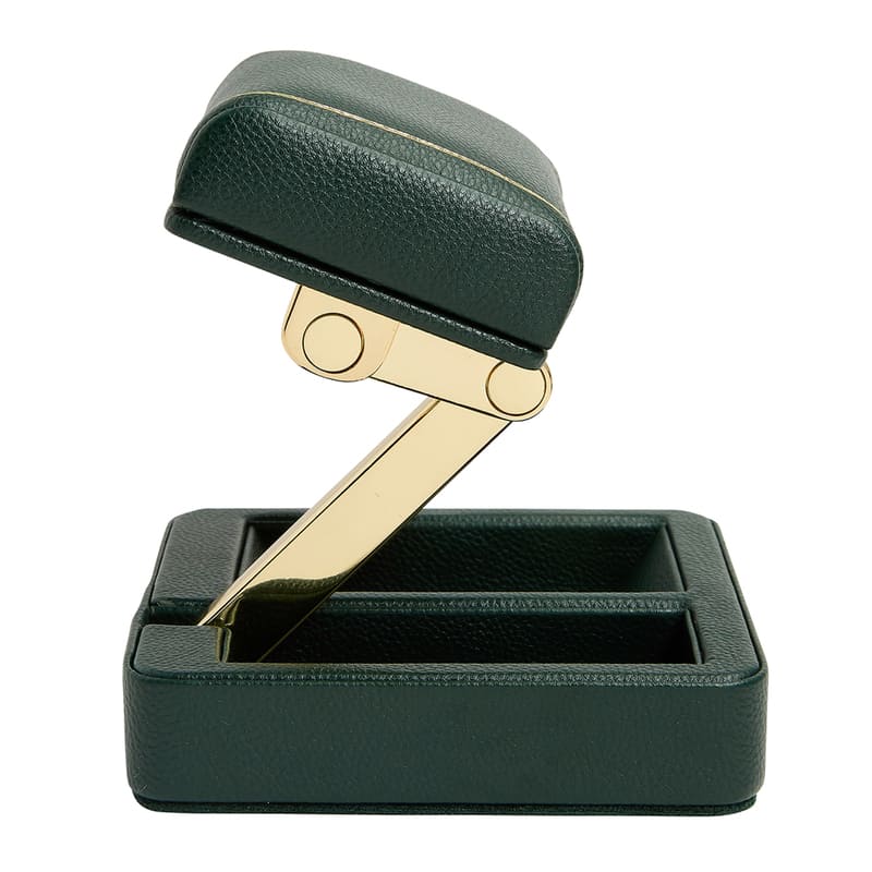 WOLF | British Racing Single Travel Watch Stand | Green