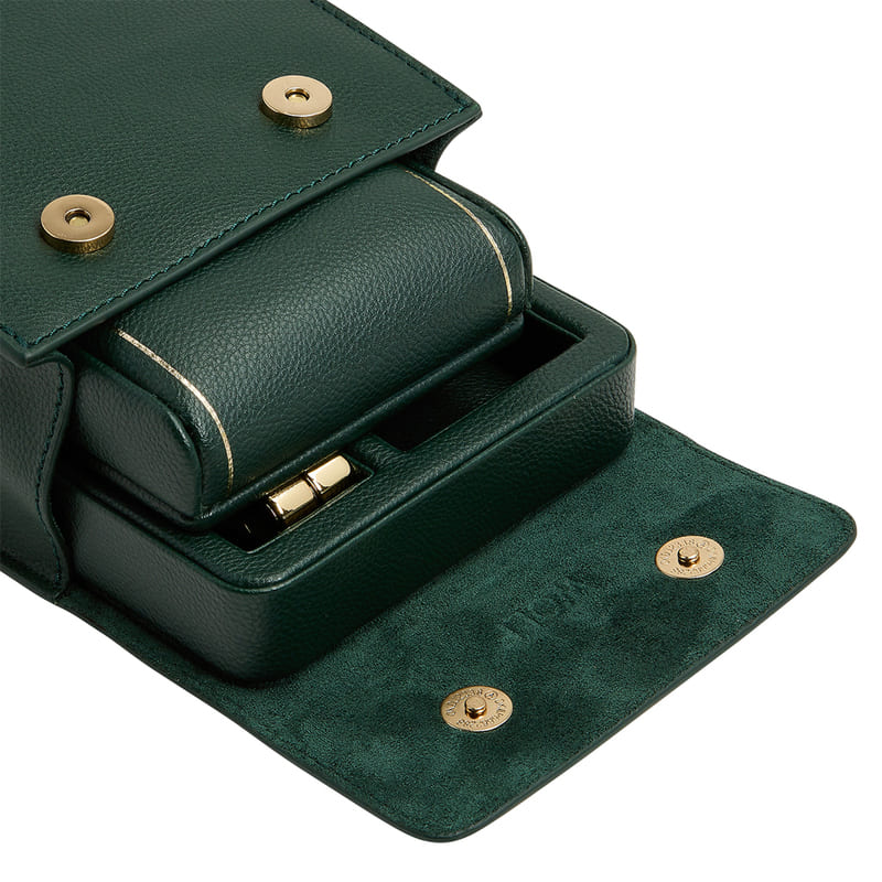 WOLF | British Racing Single Travel Watch Stand | Green