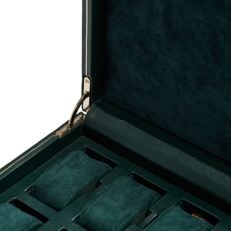WOLF | British Racing 8 Piece Watch Box | Green
