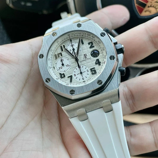 Audemars Piguet | TEMPOMAT | White Rubber Strap