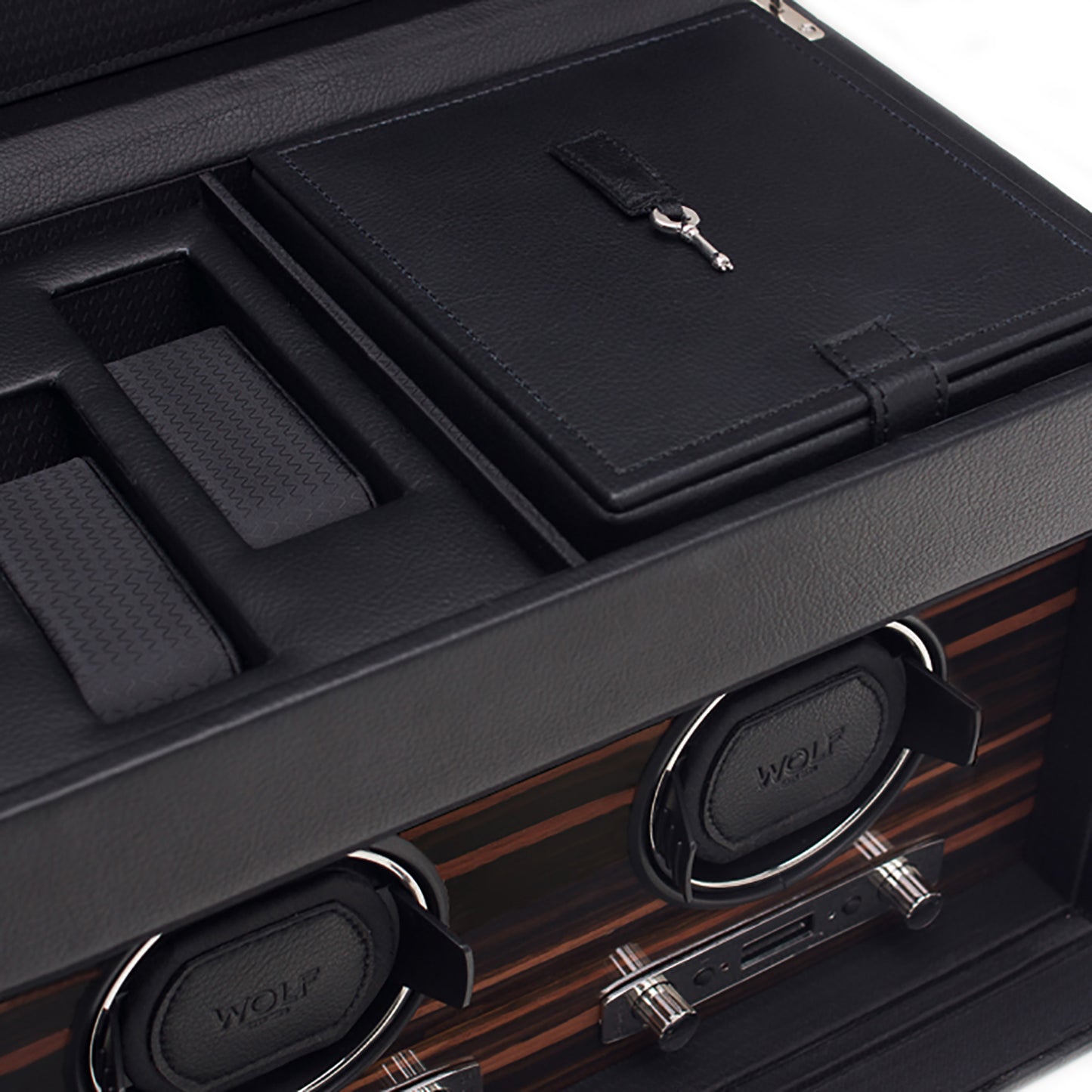 WOLF - Roadster Double Winder with Storage - Black