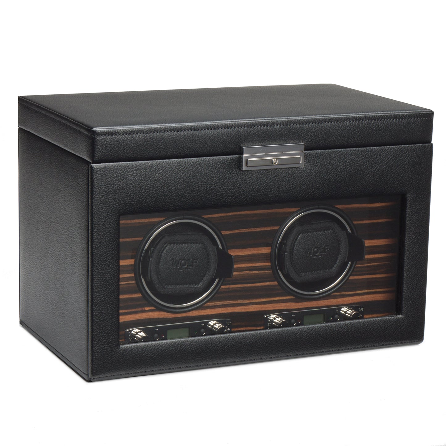 WOLF - Roadster Double Winder with Storage - Black