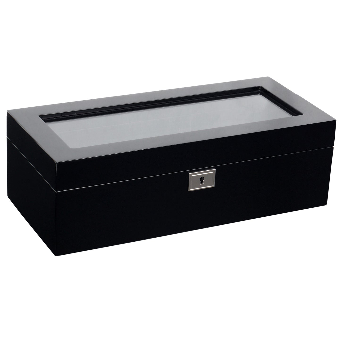 WOLF - Savoy 5 Piece Watch Box - Black