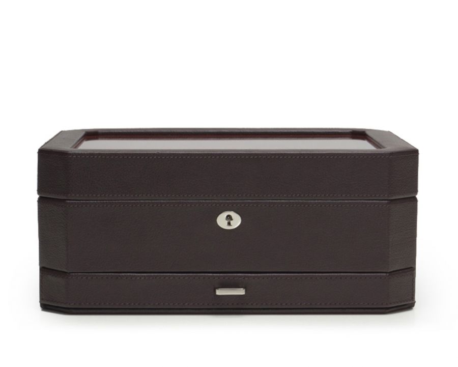 WOLF - Windsor 10 Piece Watch Box with Drawer