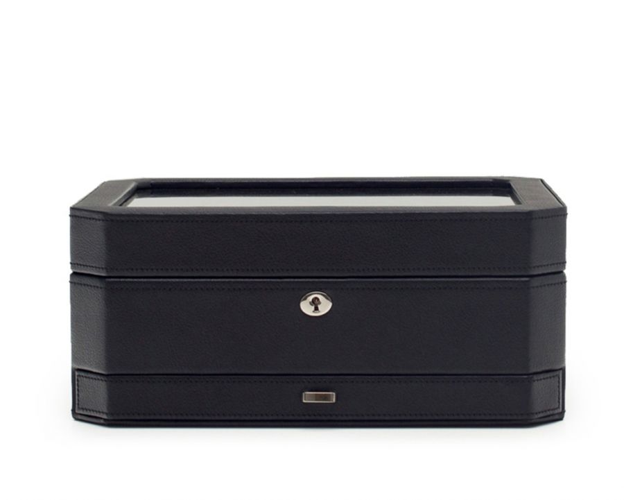 WOLF - Windsor 10 Piece Watch Box with Drawer