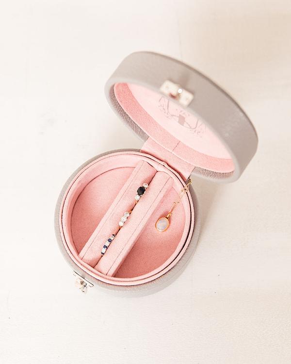RAPPORT - Grey Round Jewellery Box