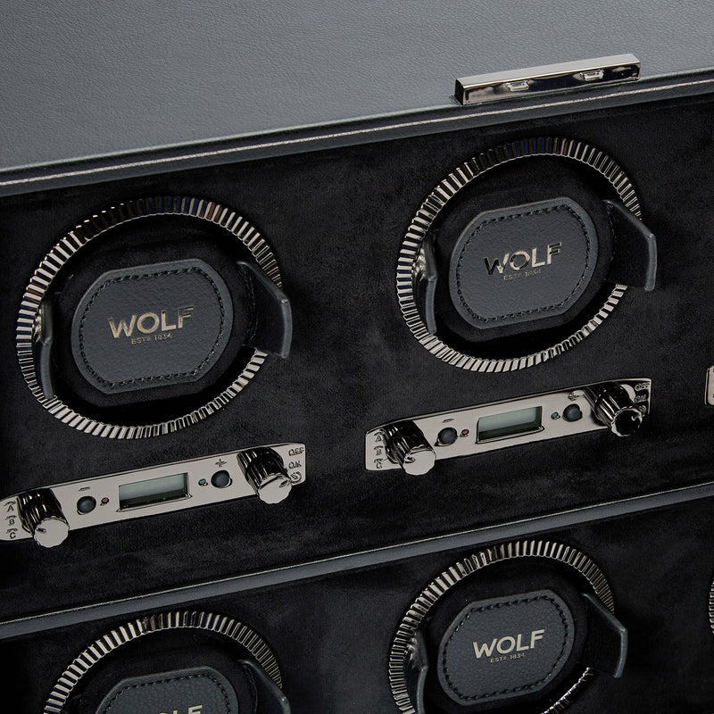 WOLF | British Racing 6 Piece Watch Winder | Black