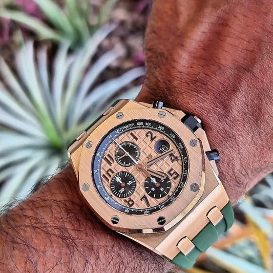 Audemars Piguet | TEMPOMAT | Green Rubber Strap