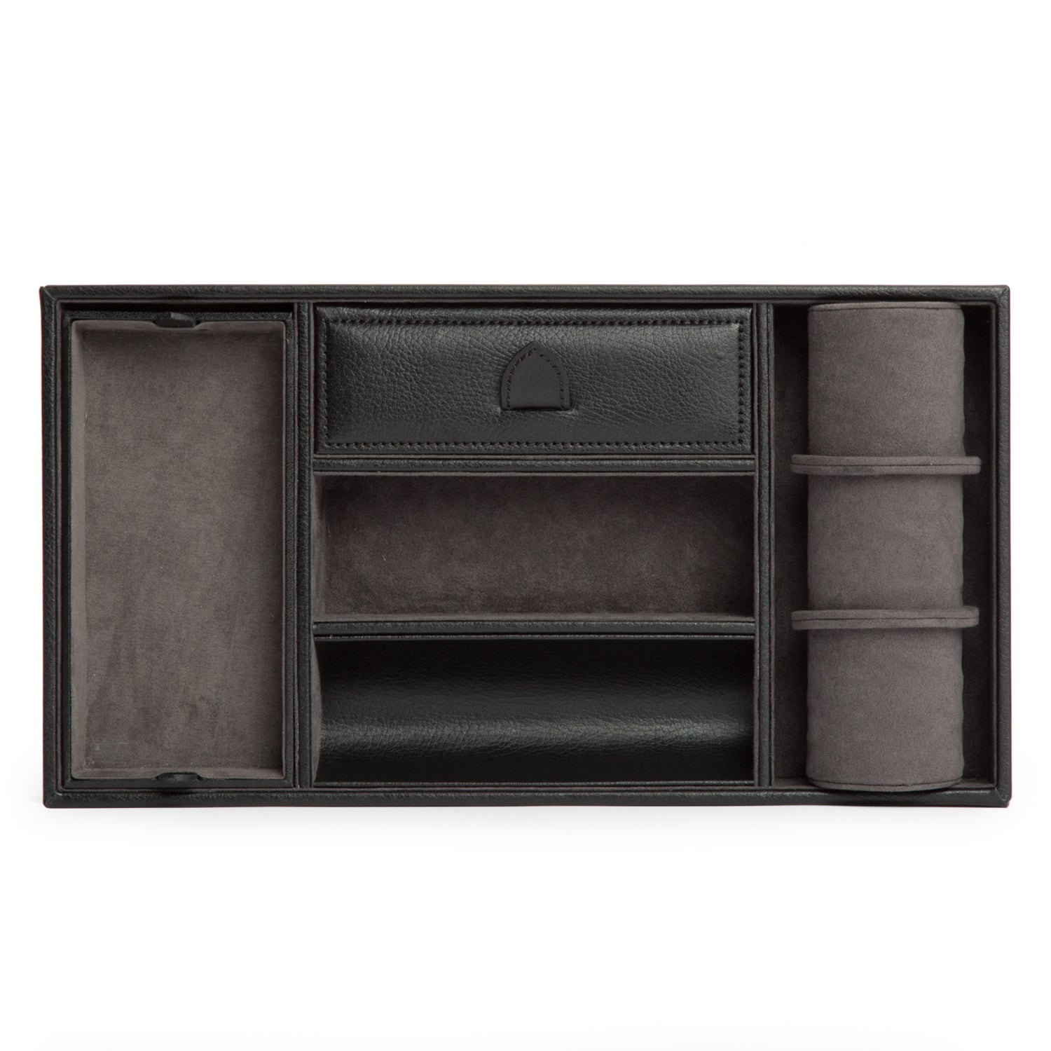 WOLF Blake Valet Tray With Cuff Grey