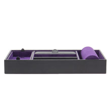 Load image into Gallery viewer, WOLF  -  Blake Valet Tray With Cuff - Black Pebble
