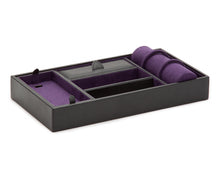 Load image into Gallery viewer, WOLF  -  Blake Valet Tray With Cuff - Black Pebble
