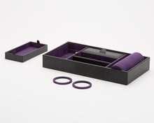 Load image into Gallery viewer, WOLF  -  Blake Valet Tray With Cuff - Black Pebble
