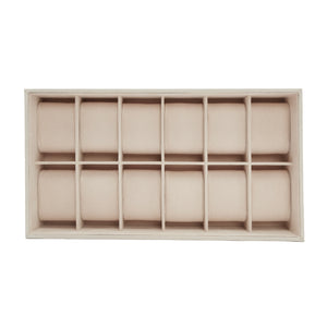 WOLF  -  Vault 12pc Watch Tray Insert - Beige