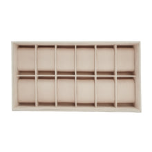Load image into Gallery viewer, WOLF  -  Vault 12pc Watch Tray Insert - Beige
