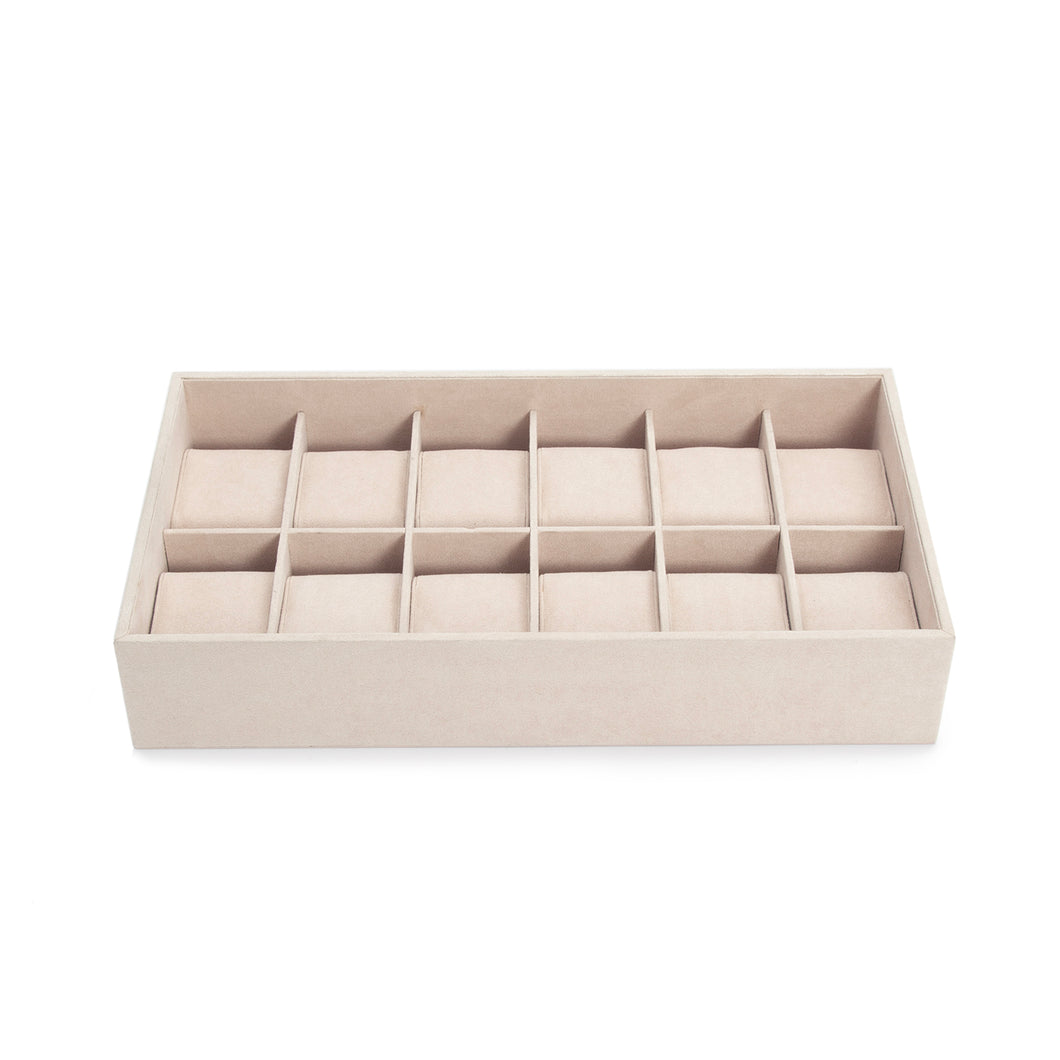 WOLF  -  Vault 12pc Watch Tray Insert - Beige