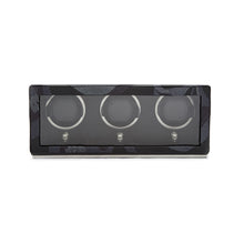 Load image into Gallery viewer, WOLF  -  Memeto Mori Triple Winder - Black
