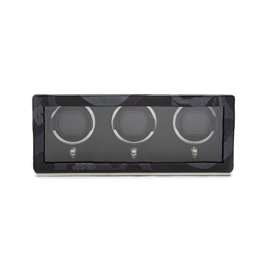 WOLF  -  Memeto Mori Triple Winder - Black