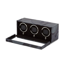 Load image into Gallery viewer, WOLF  -  Memeto Mori Triple Winder - Black

