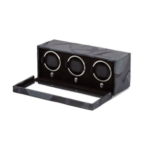 WOLF  -  Memeto Mori Triple Winder - Black