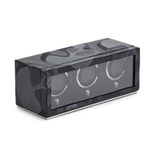 Load image into Gallery viewer, WOLF  -  Memeto Mori Triple Winder - Black
