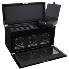 Load image into Gallery viewer, WOLF  -  Savoy Triple Winder with Storage
