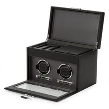 Load image into Gallery viewer, WOLF  -  Viceroy Double Winder with Storage - Black
