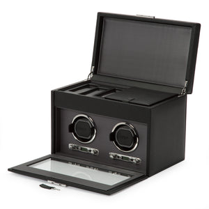 WOLF  -  Viceroy Double Winder with Storage - Black