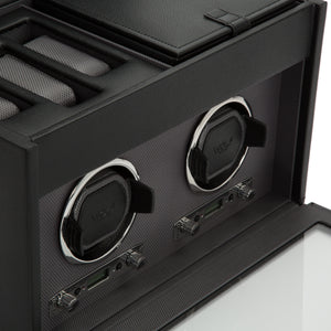 WOLF  -  Viceroy Double Winder with Storage - Black