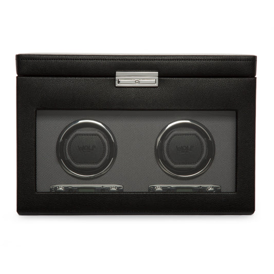 WOLF  -  Viceroy Double Winder with Storage - Black