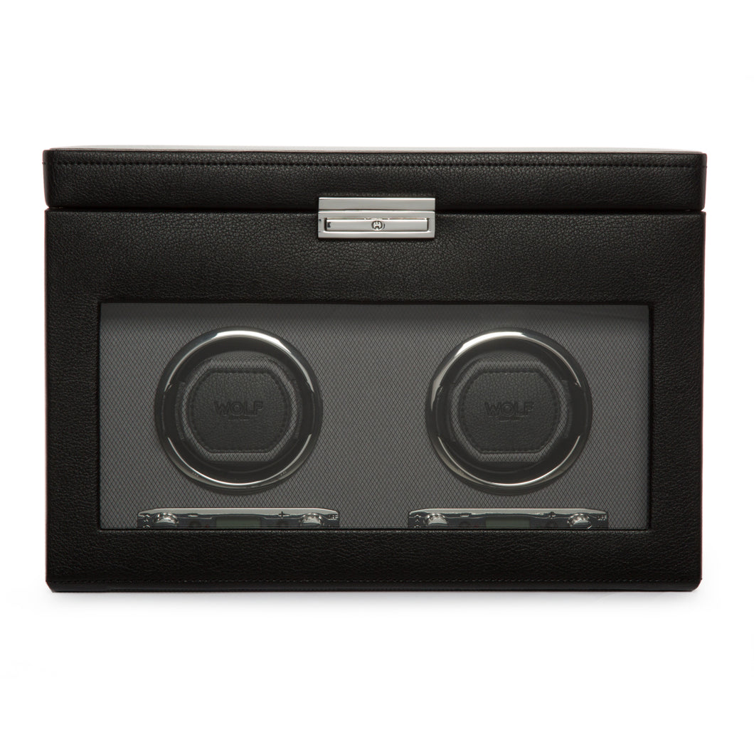 WOLF  -  Viceroy Double Winder with Storage - Black