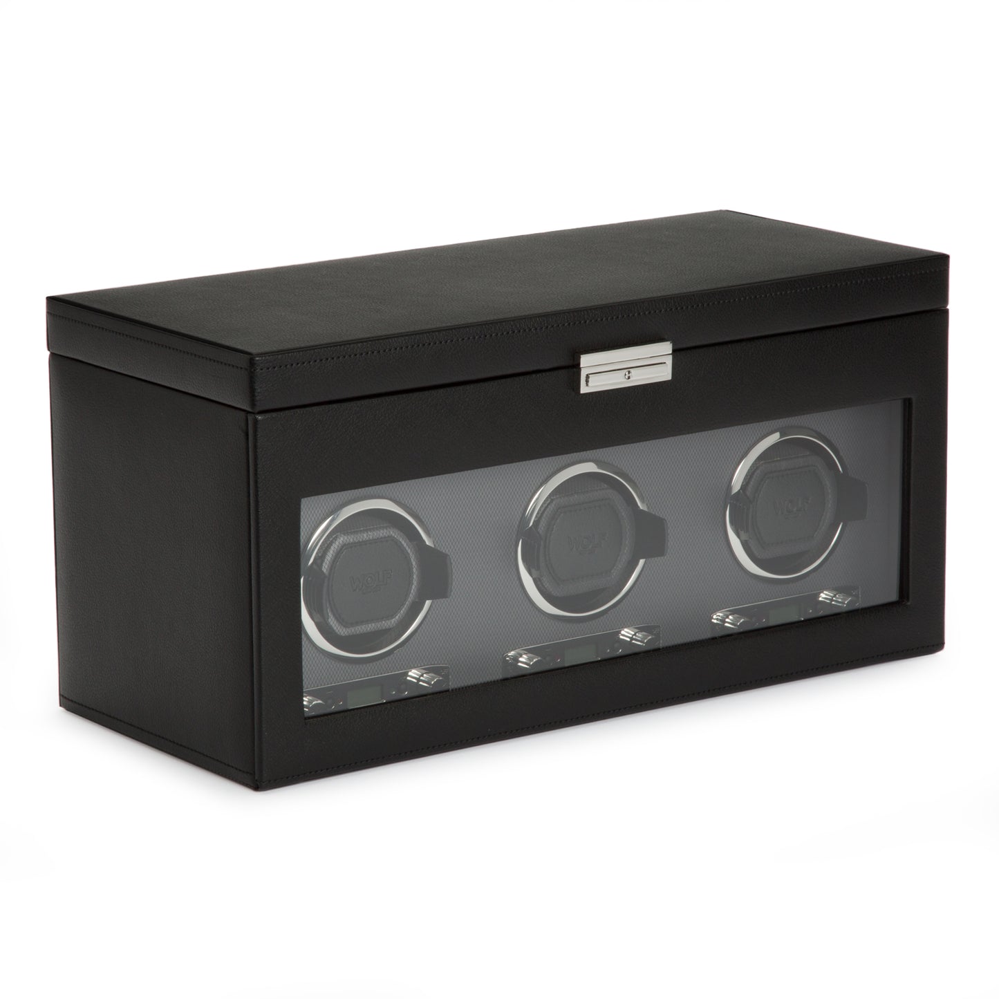 WOLF  -  Viceroy Triple Winder with Storage - Black