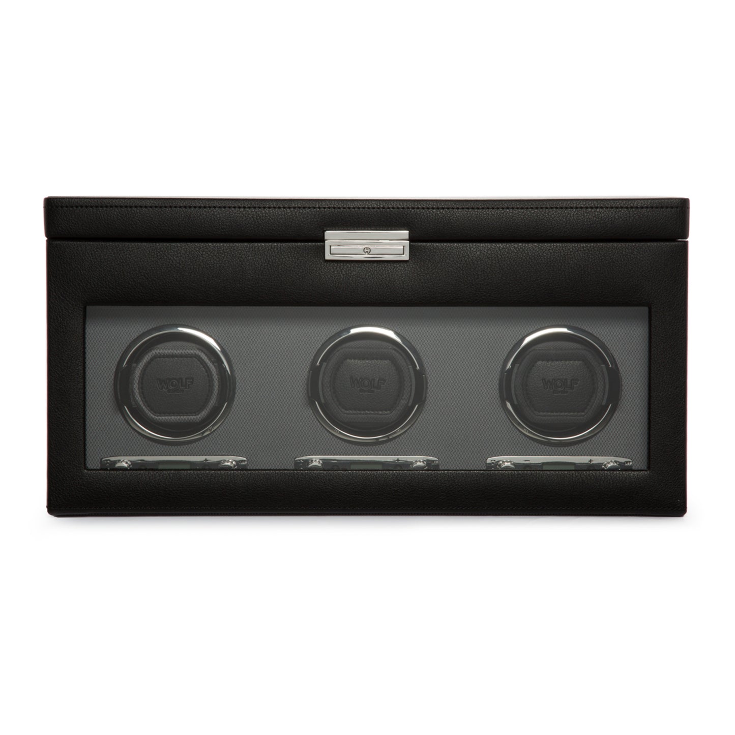 WOLF  -  Viceroy Triple Winder with Storage - Black