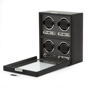 WOLF  - Viceroy 4 Piece Winder - Black