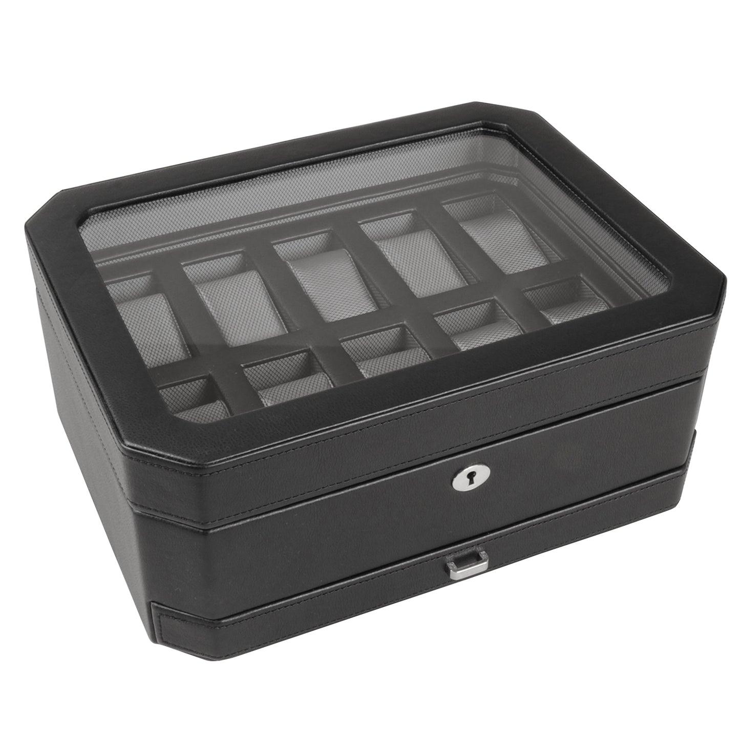 WOLF  -  Windsor 10 Piece Watch Box with Drawer