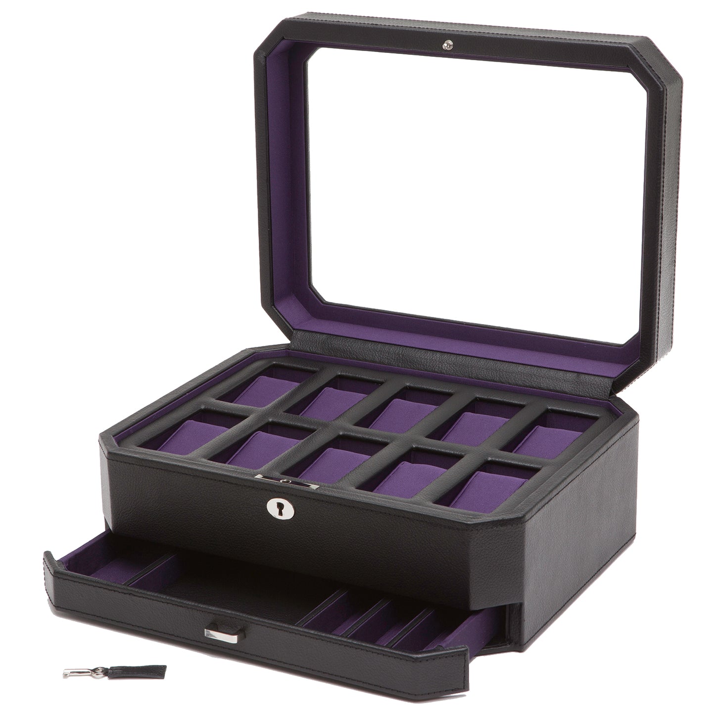 WOLF  -  Windsor 10 Piece Watch Box with Drawer