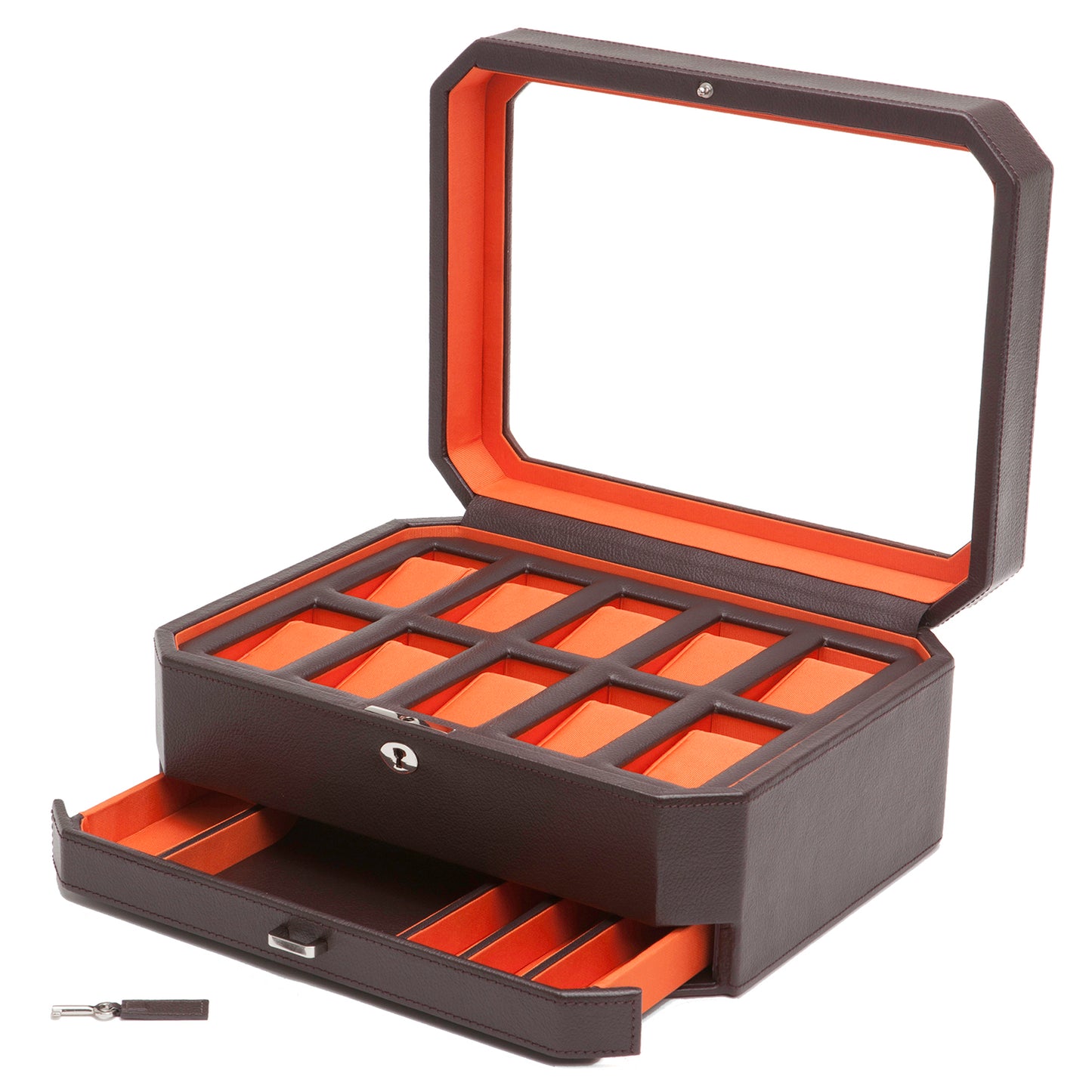 WOLF  -  Windsor 10 Piece Watch Box with Drawer