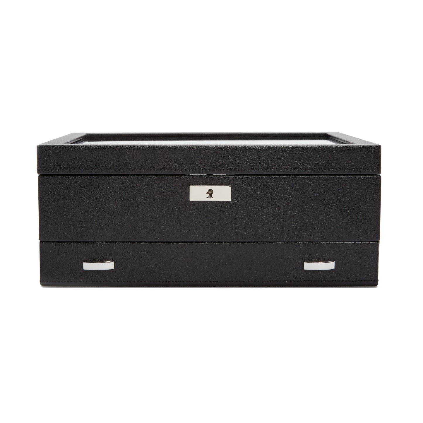 WOLF  -  Viceroy 10 PC Watch Box with Drawer - Black