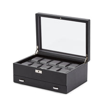 Load image into Gallery viewer, WOLF  -  Viceroy 10 PC Watch Box with Drawer - Black
