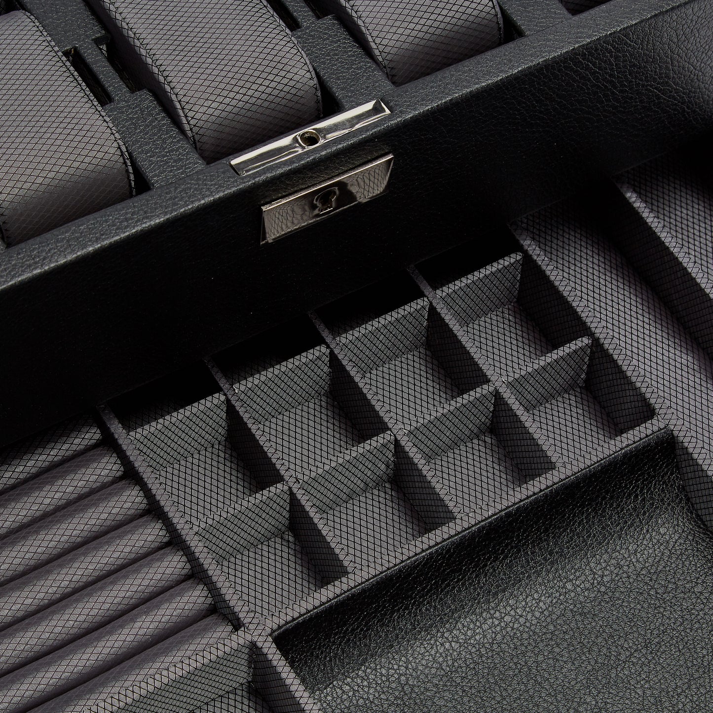 WOLF  -  Viceroy 10 PC Watch Box with Drawer - Black