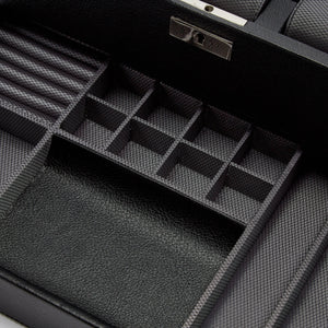 WOLF  -  Viceroy 10 PC Watch Box with Drawer - Black