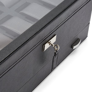 WOLF  -  Viceroy 10 PC Watch Box with Drawer - Black
