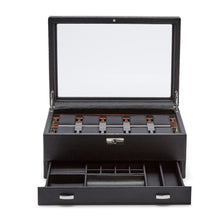 Load image into Gallery viewer, WOLF  -  Roadster 10 PC Watch Box w/ Drawer
