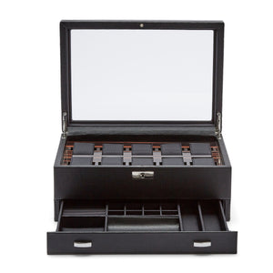 WOLF  -  Roadster 10 PC Watch Box w/ Drawer