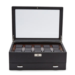 WOLF  -  Roadster 10 PC Watch Box w/ Drawer