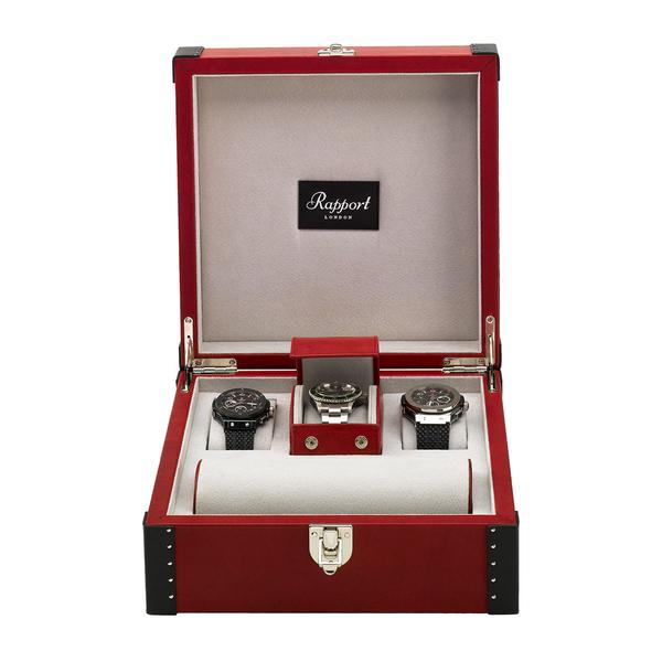 RAPPORT  -  Kensington Six Watch Box - Red