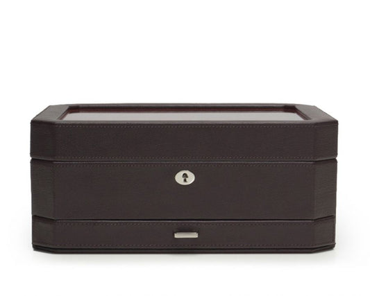 WOLF  -  Windsor 10 Piece Watch Box with Drawer