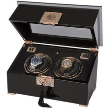 Load image into Gallery viewer, RAPPORT  -  Black Rose Duo Watch Winder
